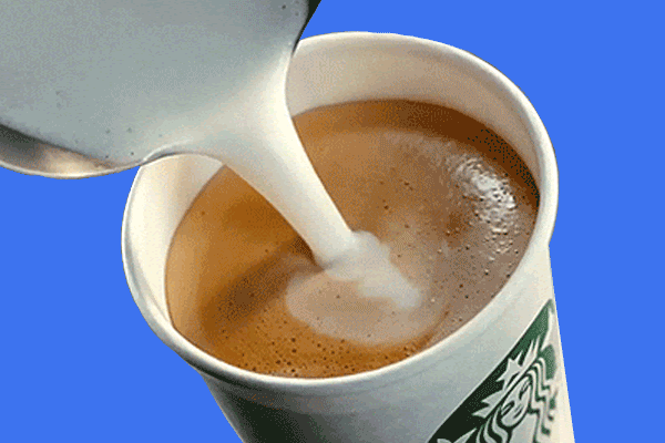 Starbucks Coffee being poured