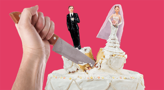 divorce cake