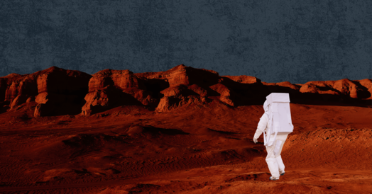 Astronaut on Mars