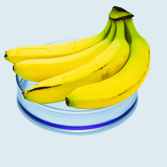 A plastic bowl with a bunch of bananas in it.