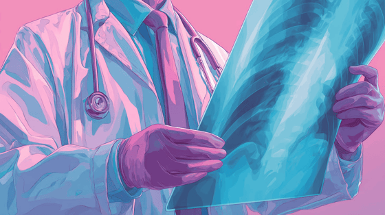 A doctor holding a chart