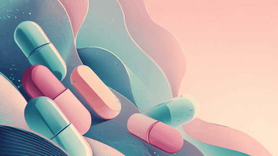 An illustration of several pills.