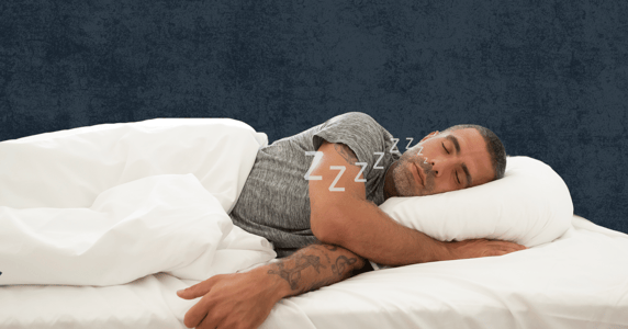 A man sleeping