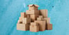 A pile of cardboard boxes