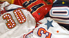 Several sports jerseys