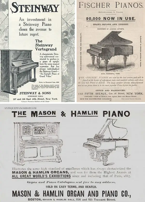 ads • Mason & Hamlin Piano Company • Made in the USA